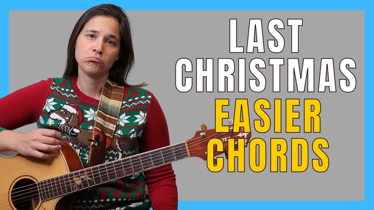 Easier & Step-by-Step Last Christmas Guitar Lesson by Wham! // COOL Strumming & Play Along