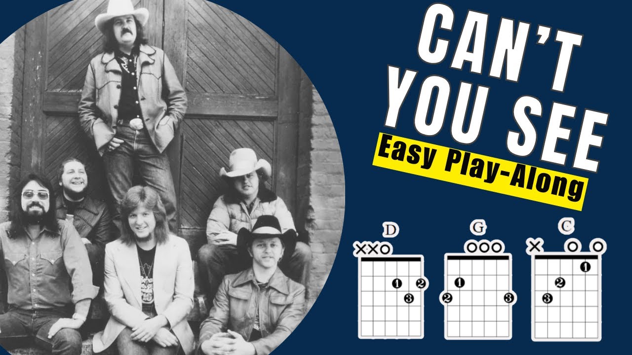 Can't You See Play Along With Chords Lyrics & Timing