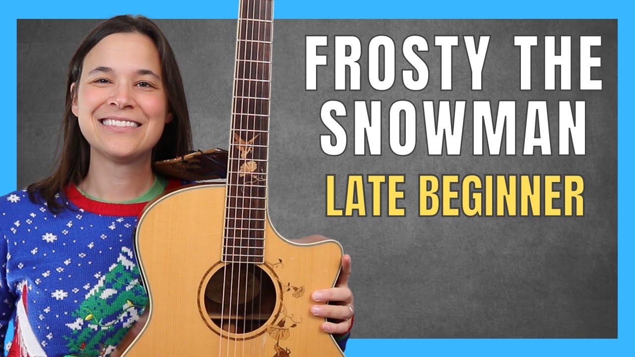 Frosty The Snowman Guitar Lesson with FULL PLAY ALONG