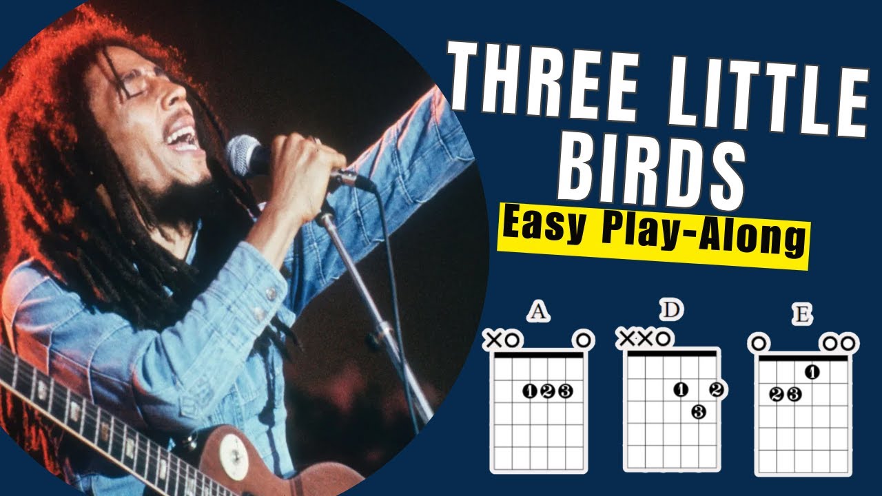 Three Little Birds Play Along With Chords Lyrics & Timing