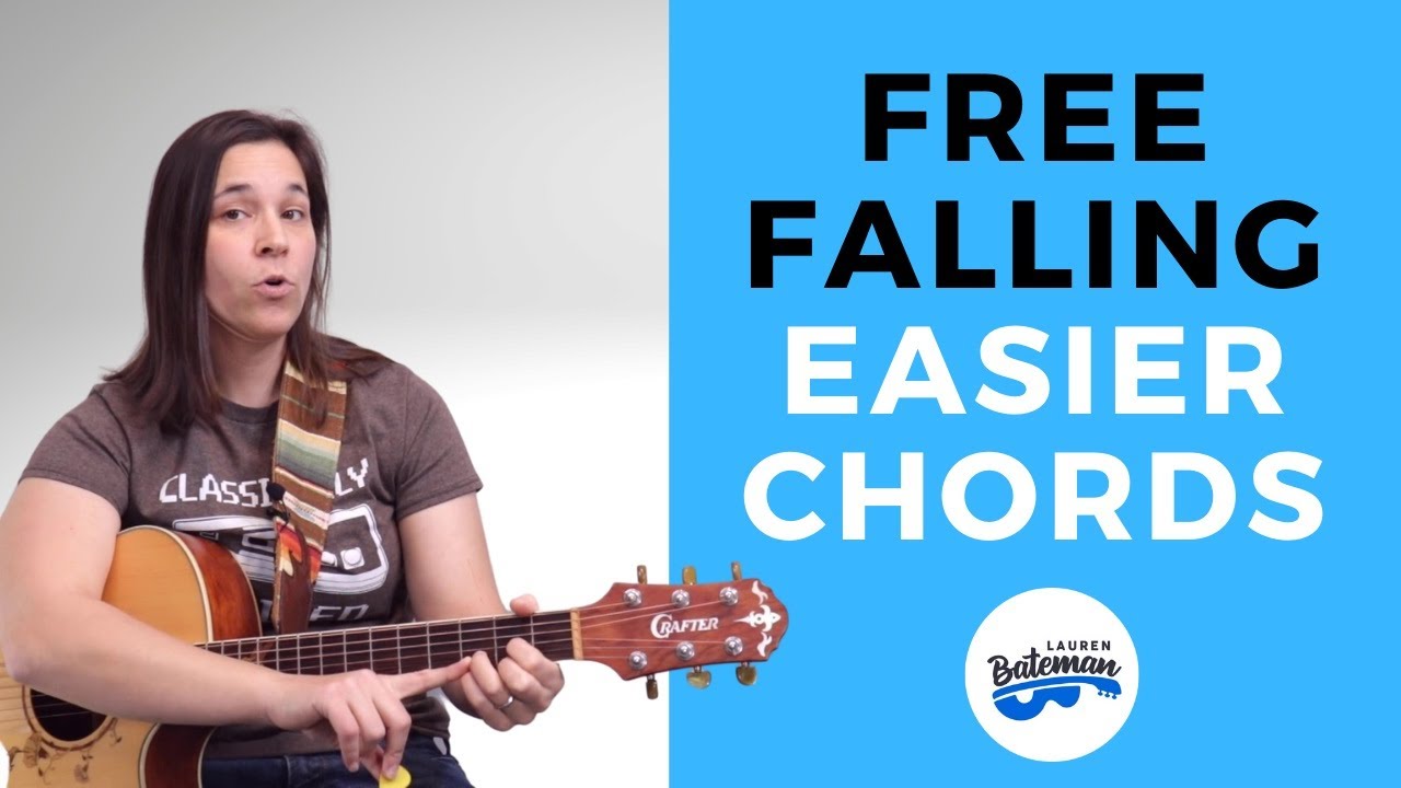 Free Falling Guitar Lesson EASY CHORD Version
