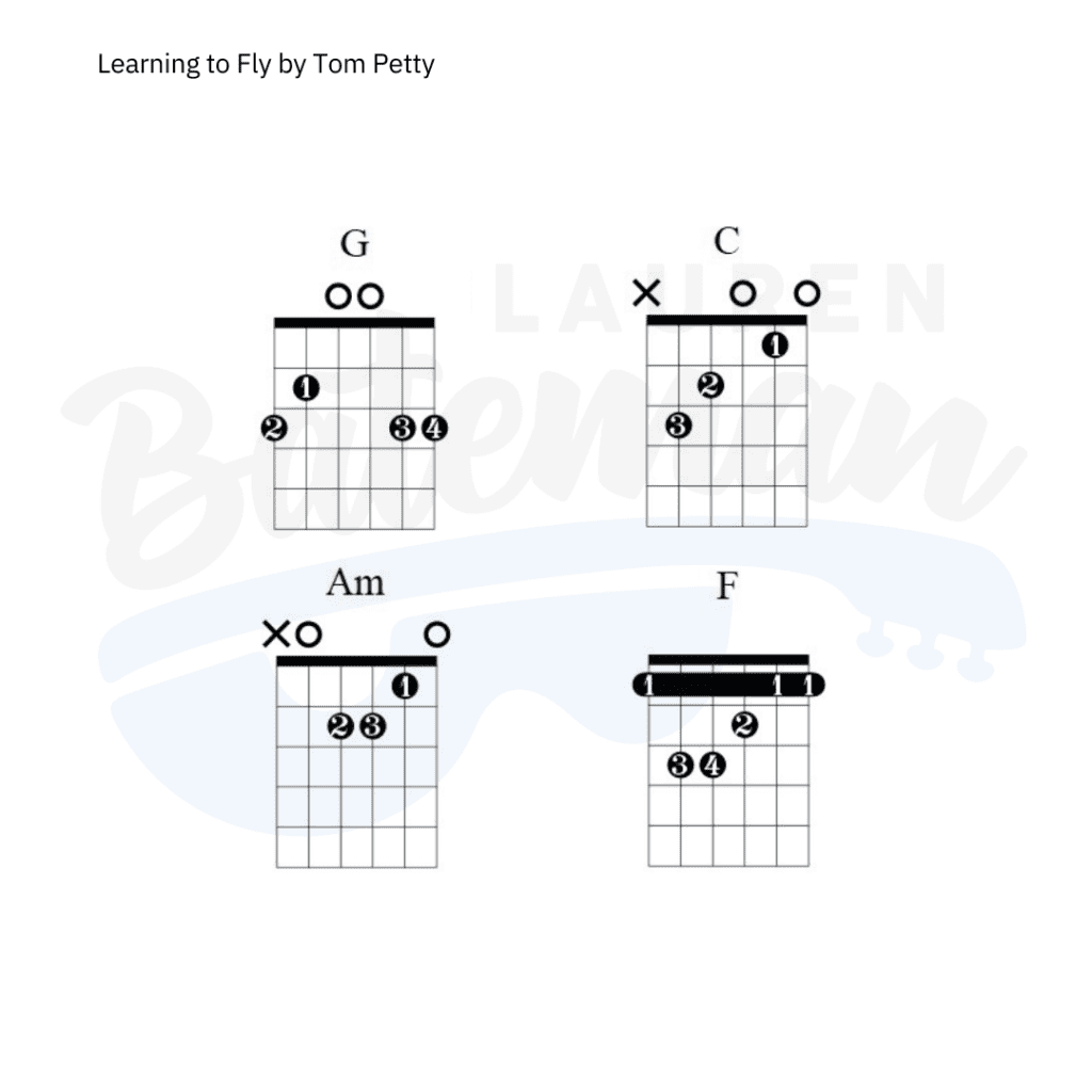 Learning to fly chords guitar lesson by tom petty lauren bateman guitar