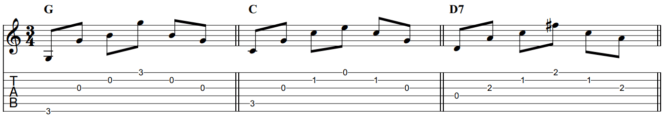 silent night fingerpicking guitar