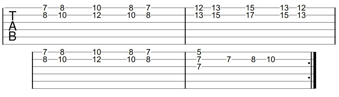 brown eyed girl intro TAB